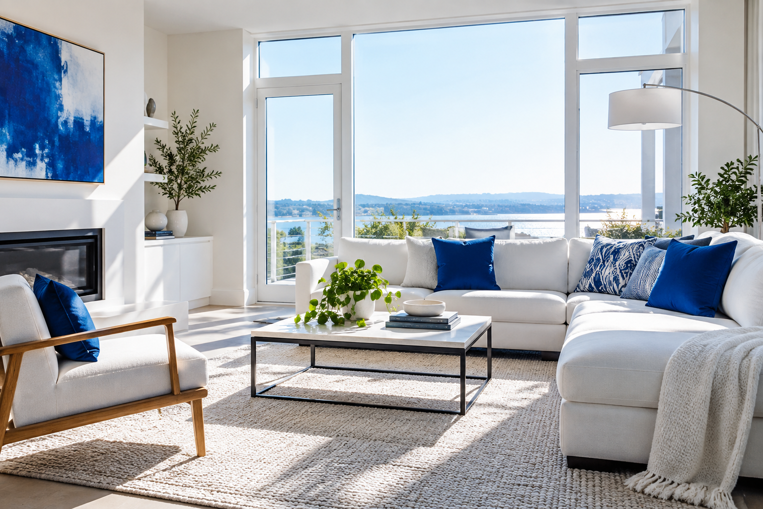Bright, tidy living room
